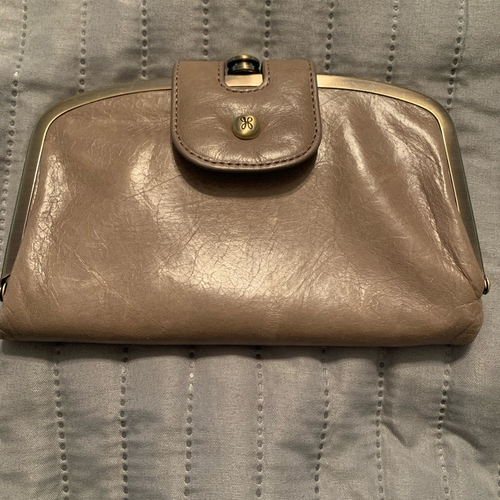 HOBO Halo Italian Leather Clutch Wallet